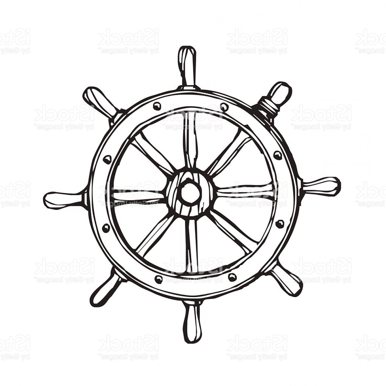 1228x1228 Vector Handdrawn Black Ship Wheel Gm Soidergi