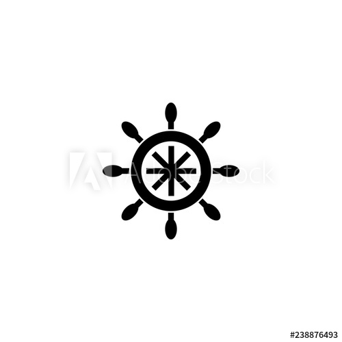 500x500 Ship Wheel Vector Icon Ship Wheel Sign On White Background Ship