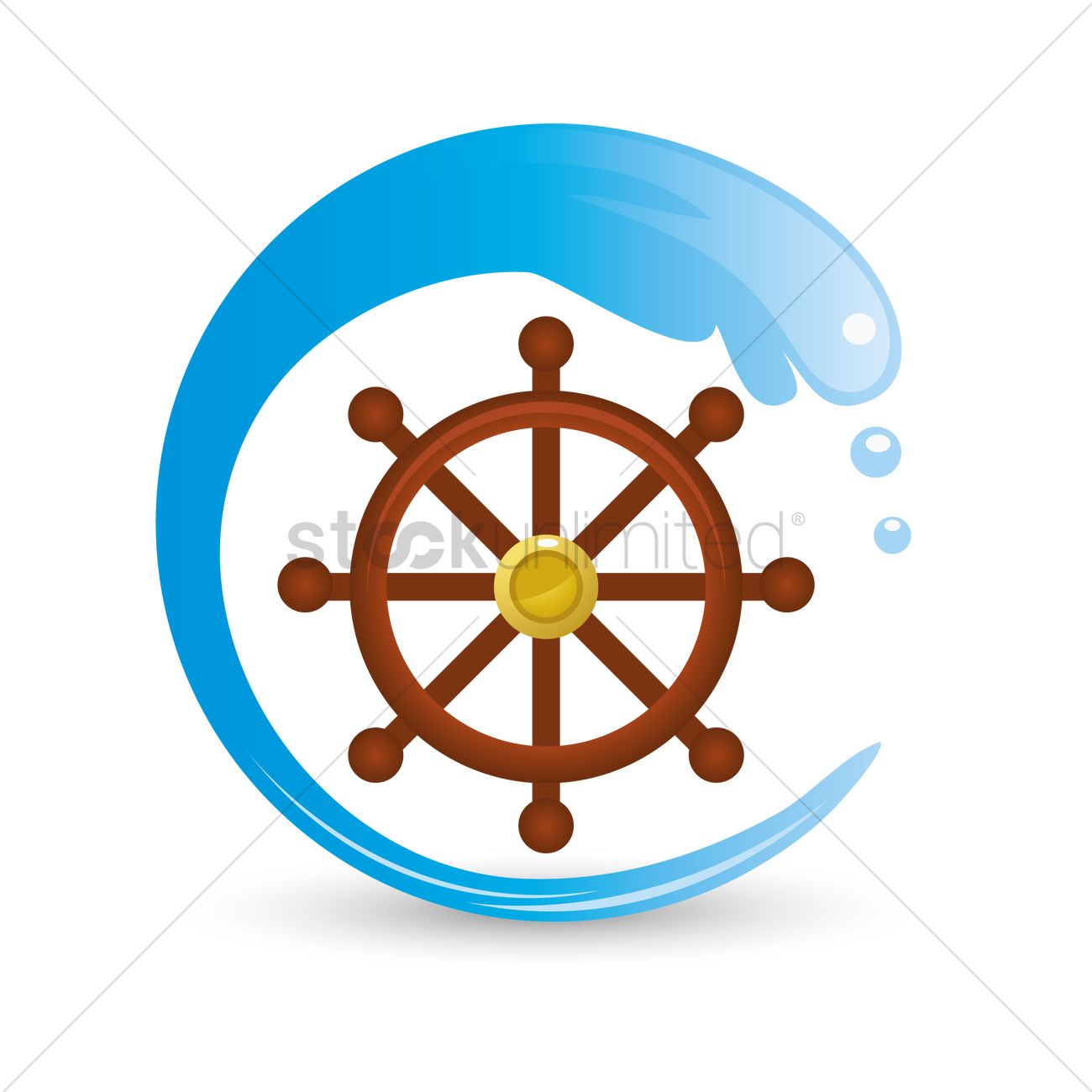 1300x1300 Free Ship Wheel Vector Image