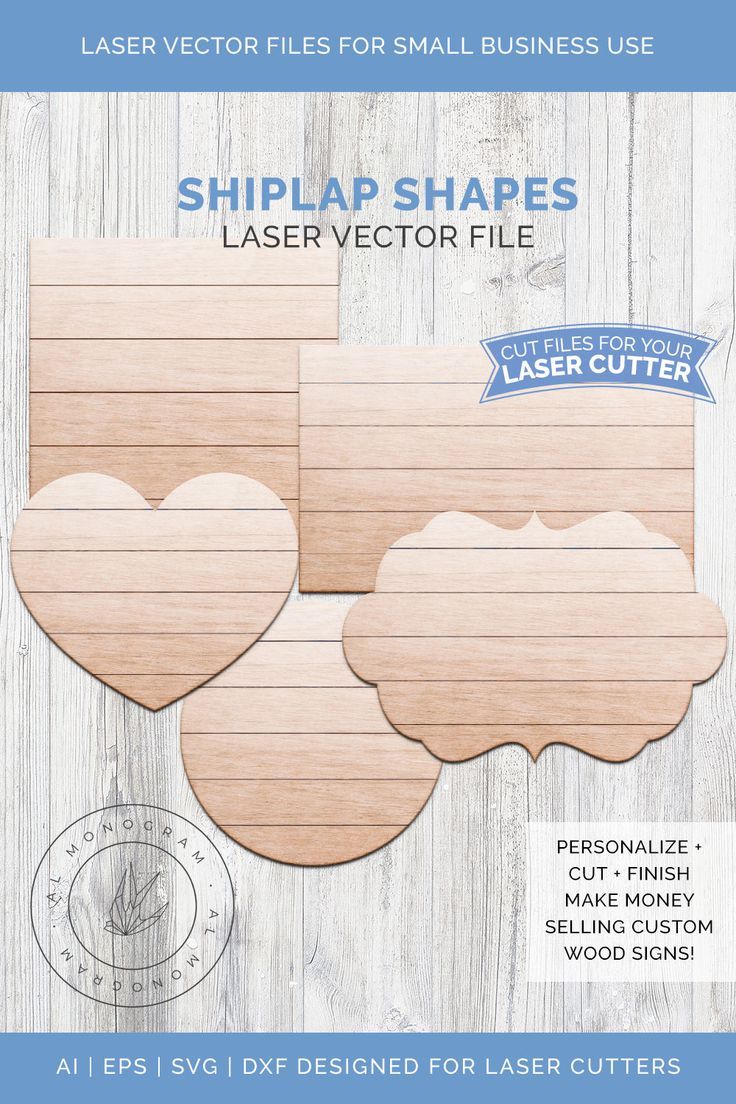 736x1104 Shiplap Shapes For Wood Signs Laser Vector Diy