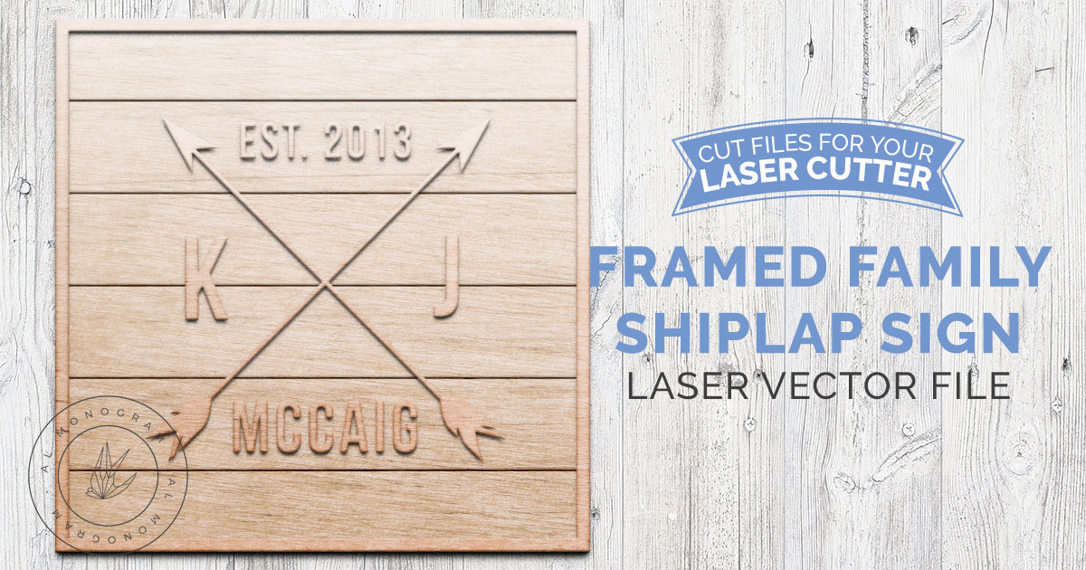 1200x630 Family Wood Sign Vector Arrows And Shiplap Al Monogram