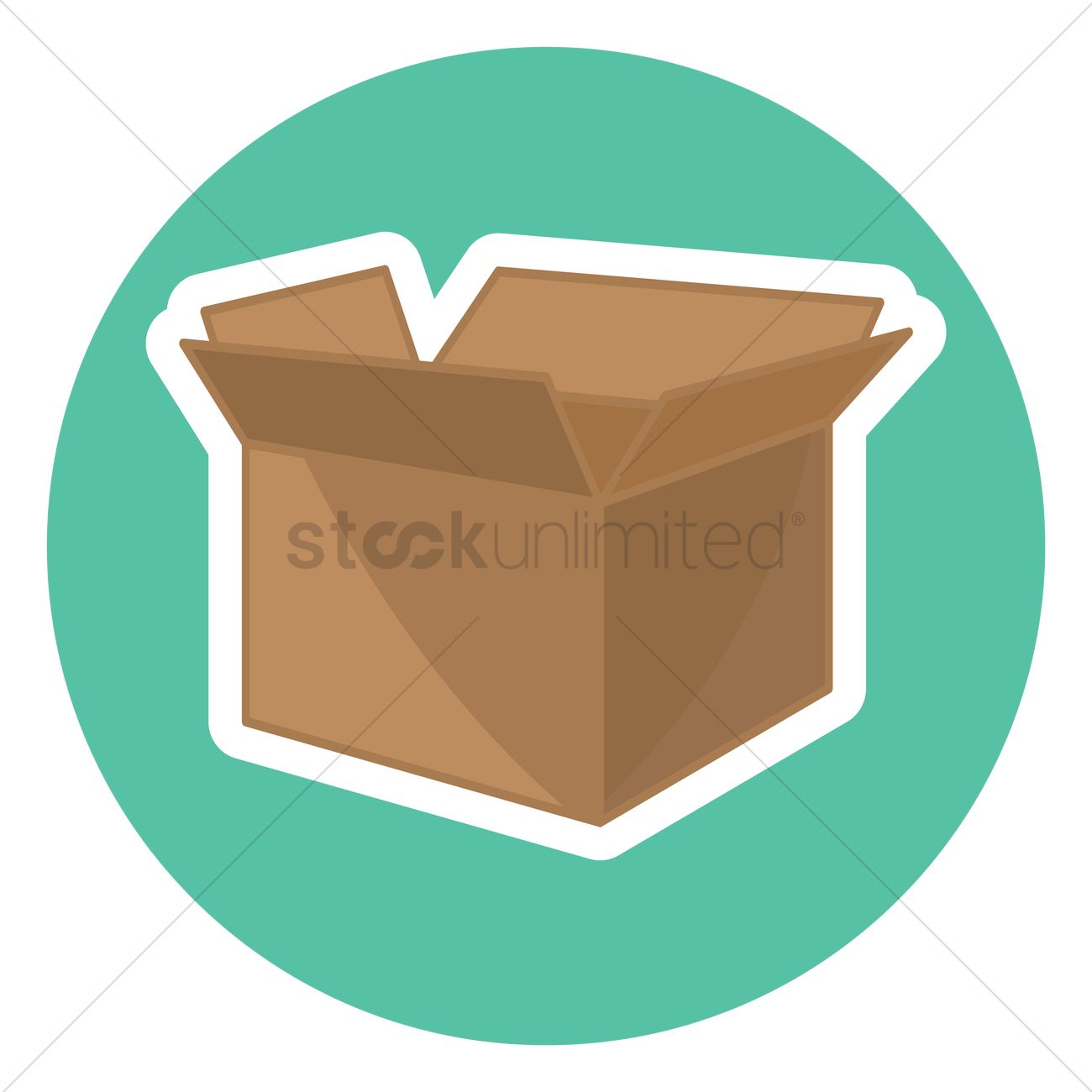 1300x1300 Shipping Box Vector Image