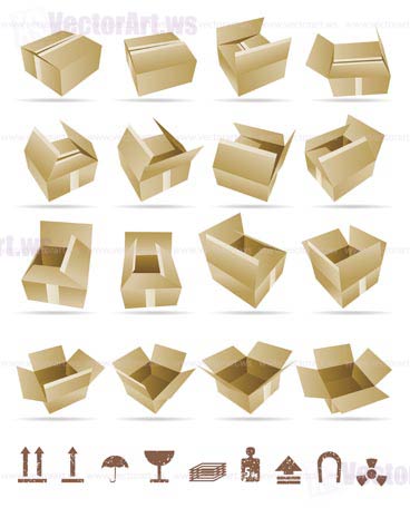 368x456 Vector Illustration Of Shipping Box Vector And Box Icon And Signs