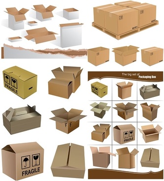 334x368 Box Free Vector Download
