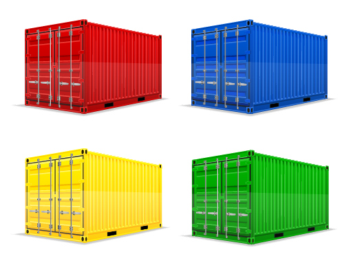 500x389 Freight Container Design Vector Free Download