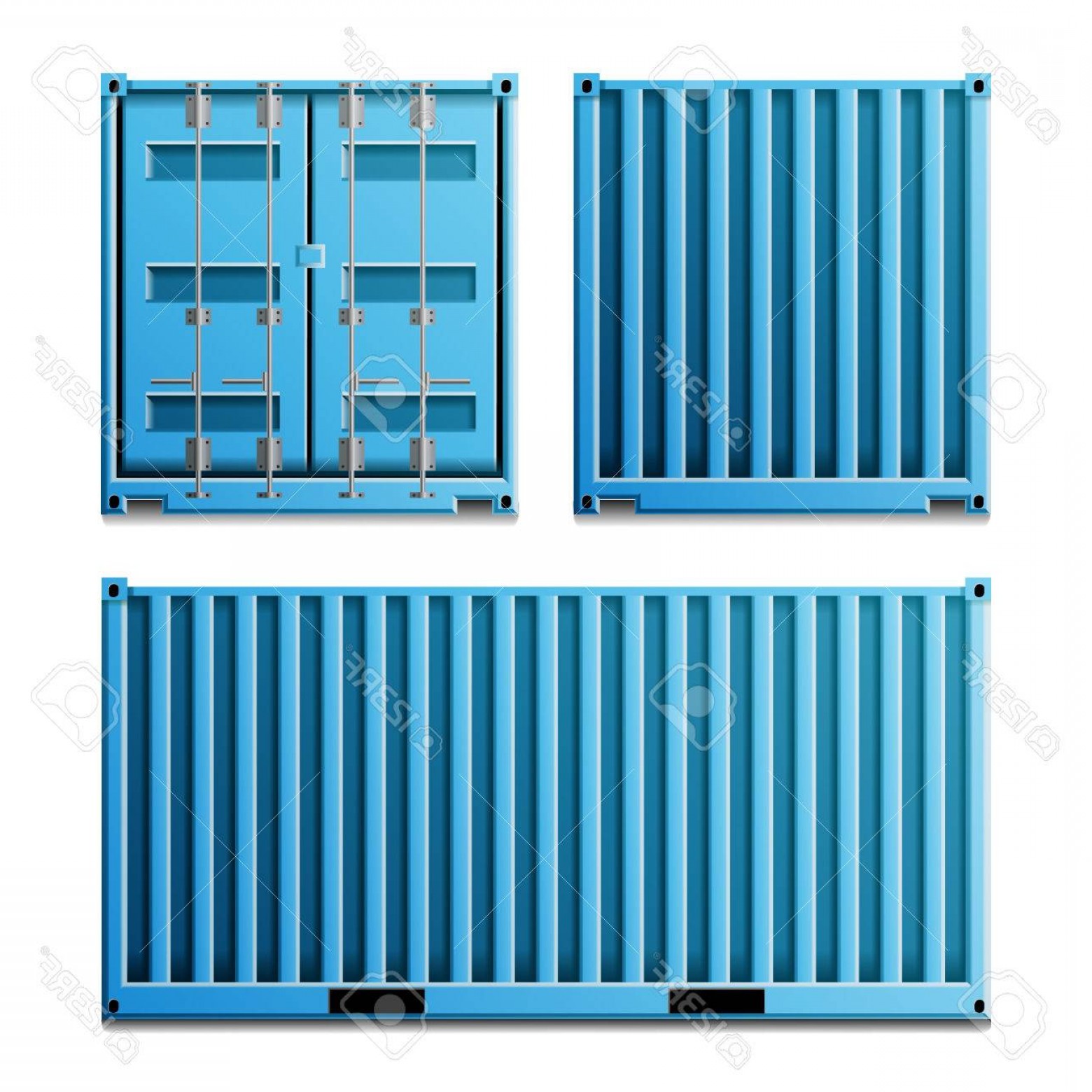 1560x1560 Photostock Vector Cargo Container Vector Classic Cargo Container