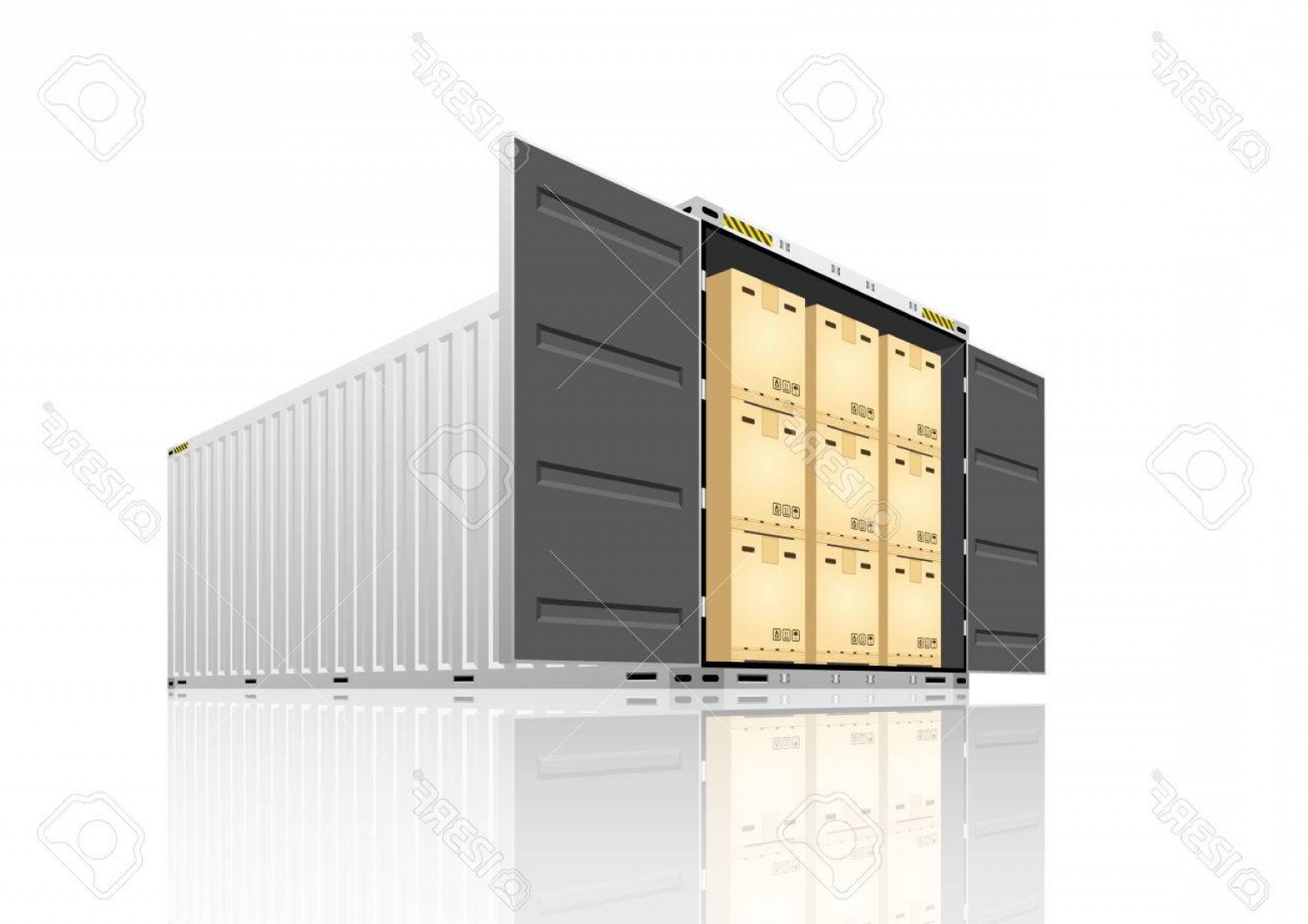 1560x1102 Photostock Vector Vector Of Cargo Container Or Shipping Container