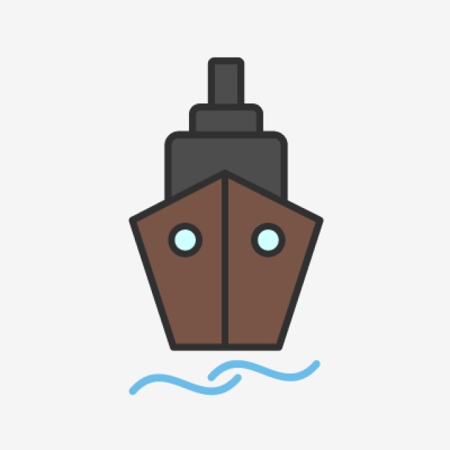 640x640 Ship Line Filled Icon, Ship, Shipping, Container Png And Vector