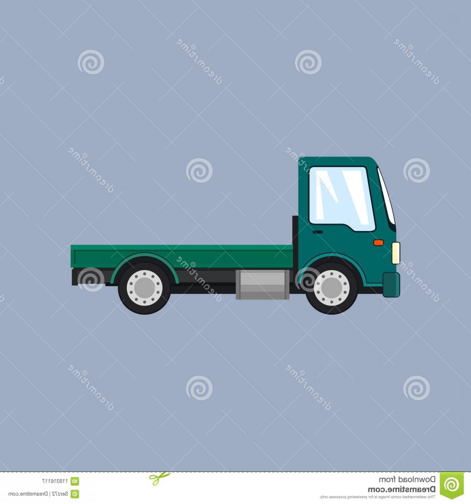 1560x1668 Green Mini Truck Load Isolated Gray Background Delivery Services