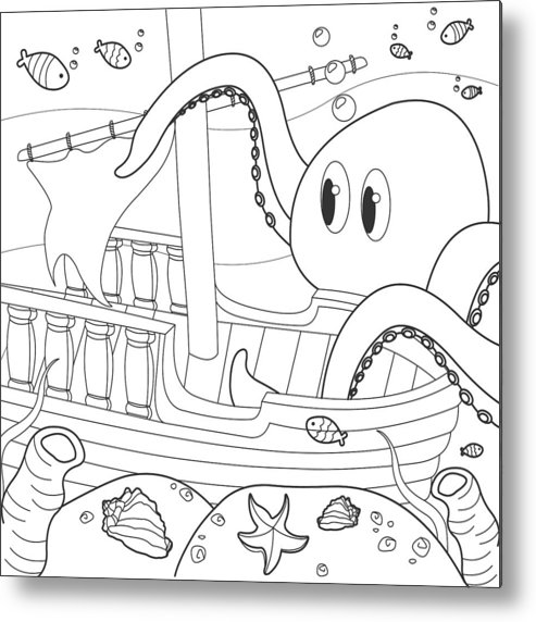 493x572 Shipwreck On The Bottom Of The Sea Vector Illustration