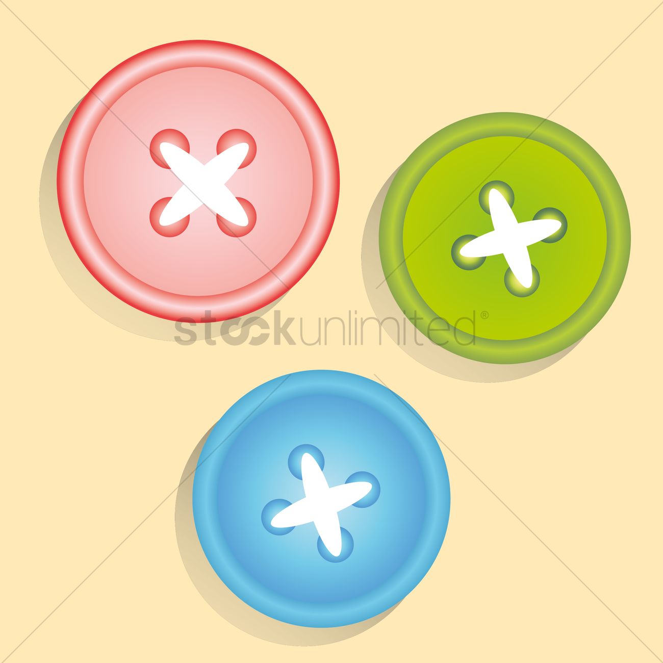 1300x1300 Shirt Buttons Vector Image