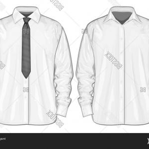 300x300 Stock Vector Vector Illustration Of Dress Shirt Button Down