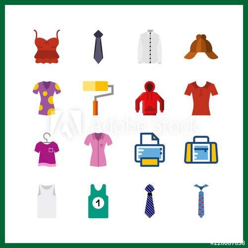 500x500 Print Icon Vector Illustration Print Set Shirt And T Shirt