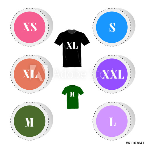 500x500 T Shirt Button Color Vector