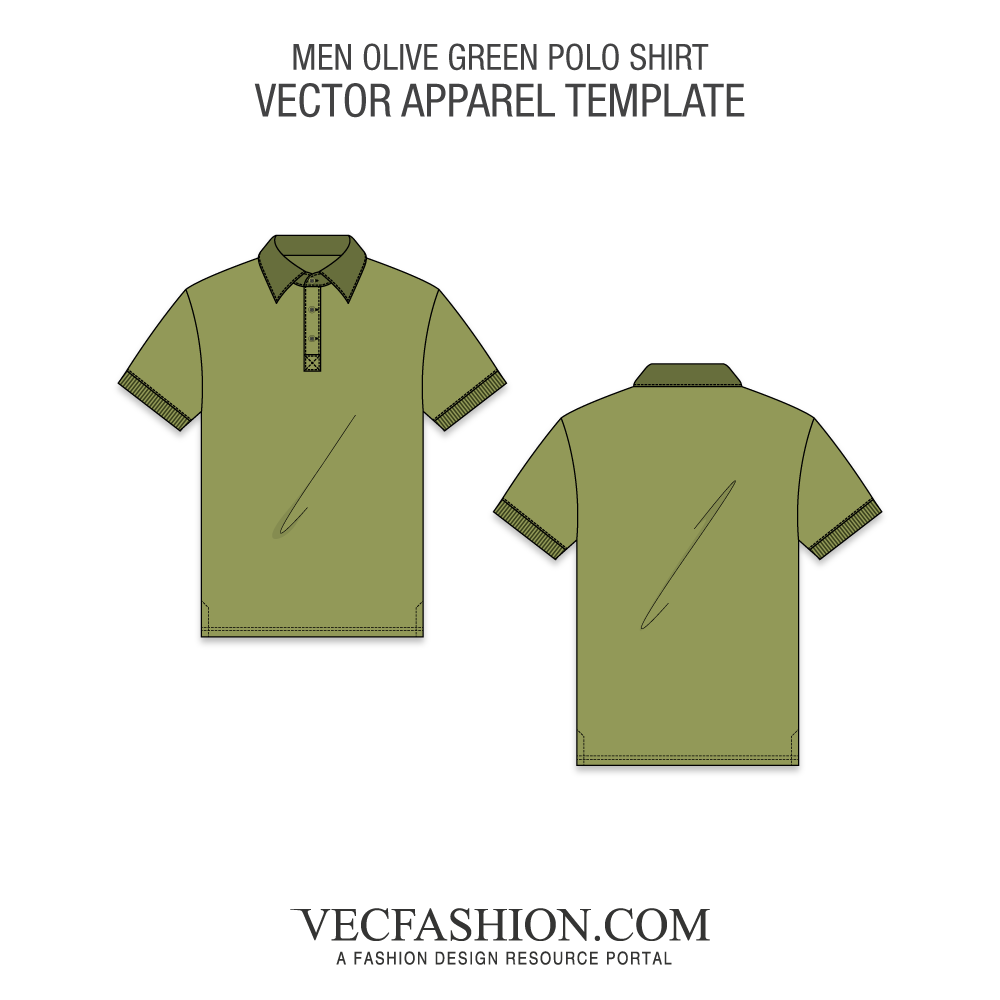 1000x1000 Olive Green Button Up Polo Shirt