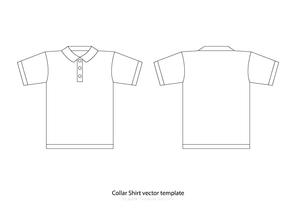 1000x707 Polo Shirt Design Template Vector Collar T