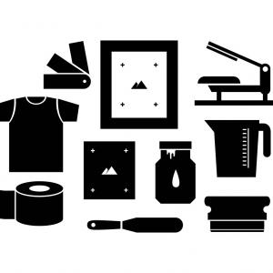 300x300 Free Silhouette Screen Printing Icon Vector Soidergi
