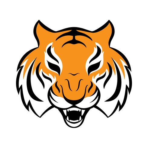 490x490 Tiger Icon Vector Illustration For Logo Design, T Shirt Print