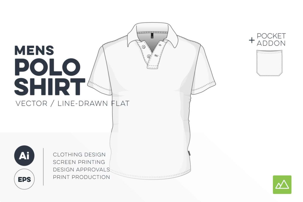 1024x683 Mens Polo Shirt Template