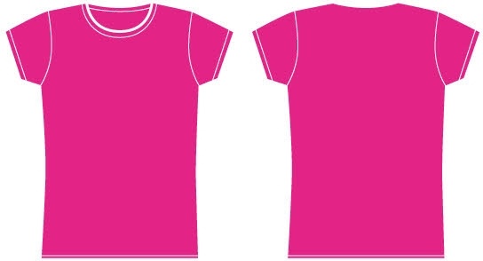 544x294 V Neck T Shirt Template Free Vector Download