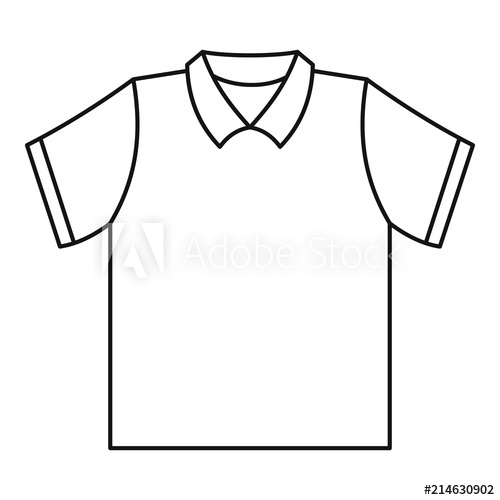 500x500 Clean Polo Shirt Icon Outline Illustration Of Clean Polo Shirt