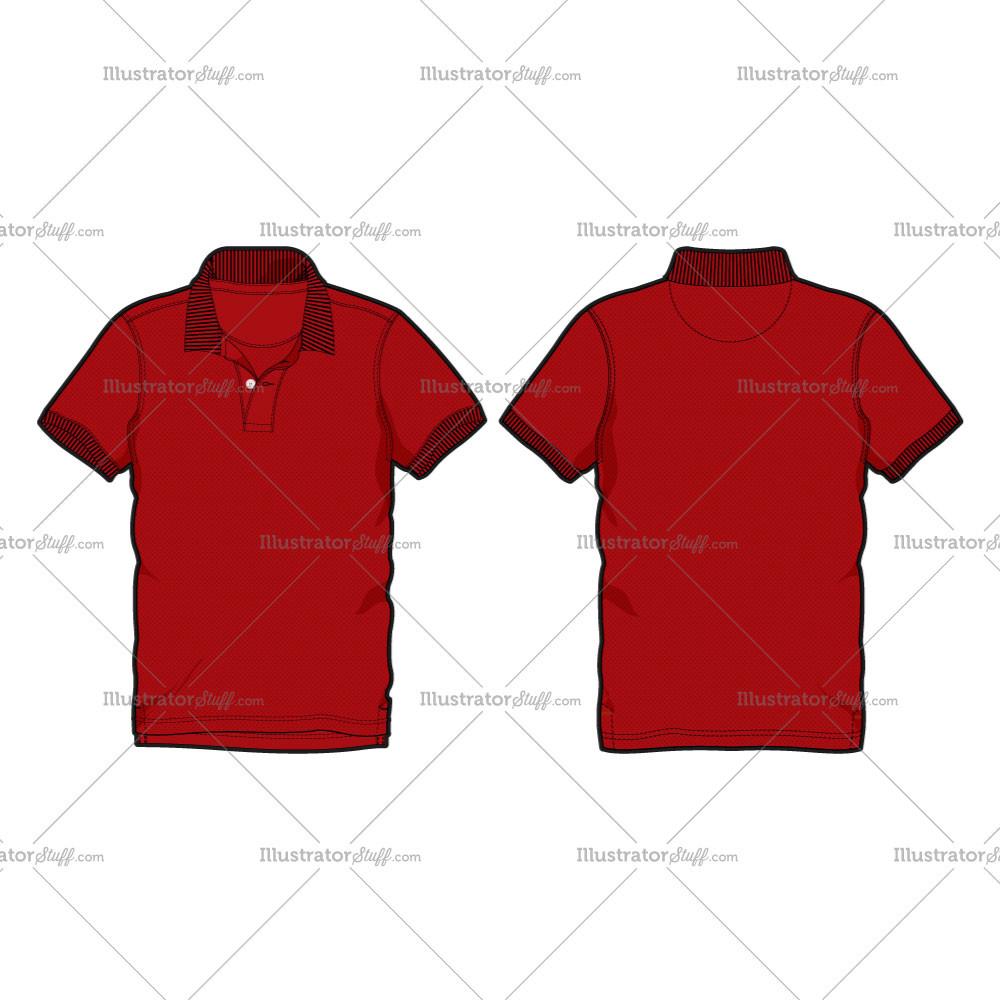Men's Men Red Polo Shirt Vector Fashion Flat Template Templates 1000x1000 Men's Men Red Polo Shirt Vector Fashion Flat Template Templates