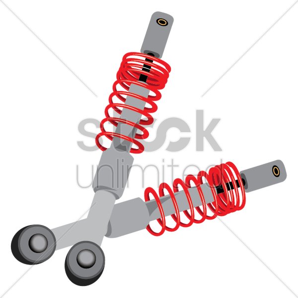 600x600 Shock Absorber Vector Image