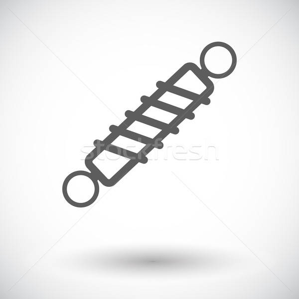 600x600 Automobile Shock Absorber Single Icon Vector Illustration