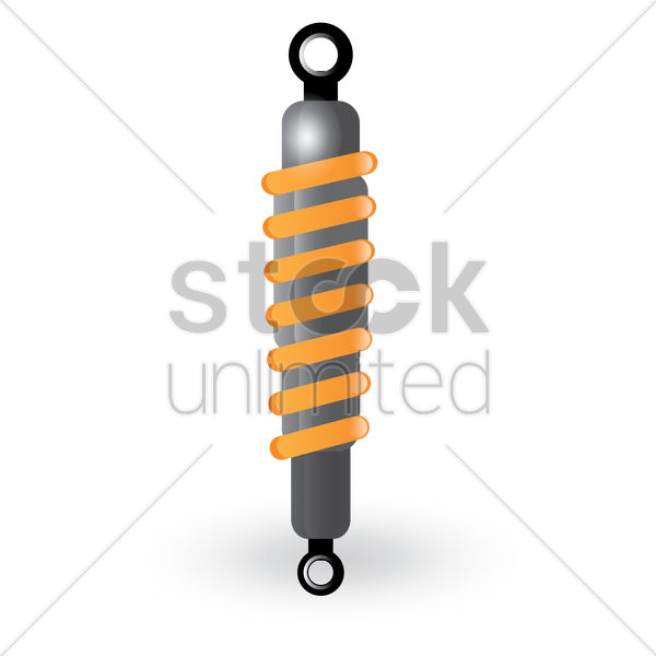 600x600 Shock Absorber Vector Image