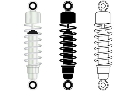 450x300 Shock Absorber Vector Illustration Isolated On White
