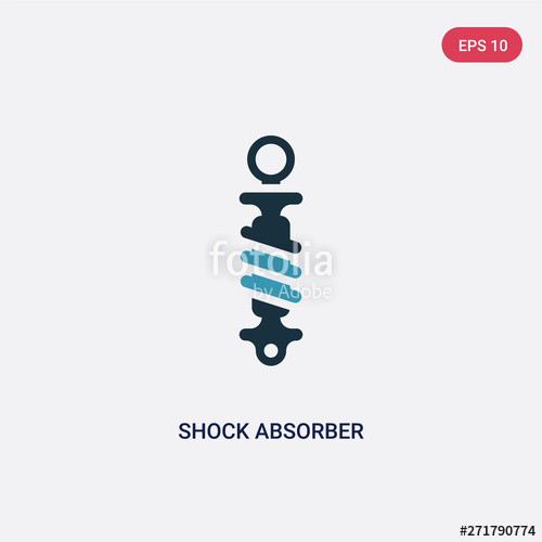 500x500 Two Color Shock Absorber Vector Icon From Security Concept