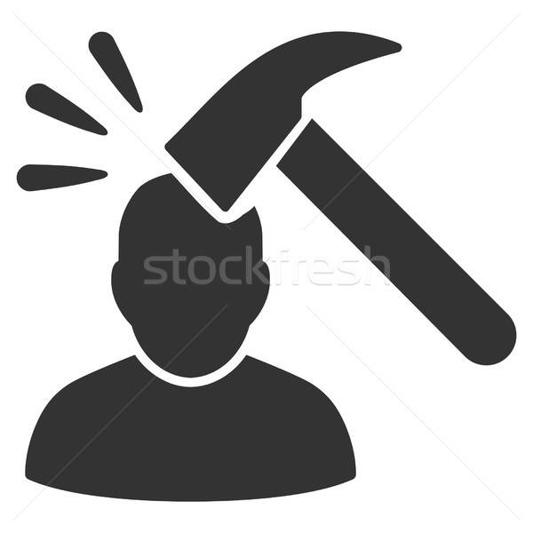 600x600 Head Shock Vector Icon Vector Illustration Victor Ivlichev