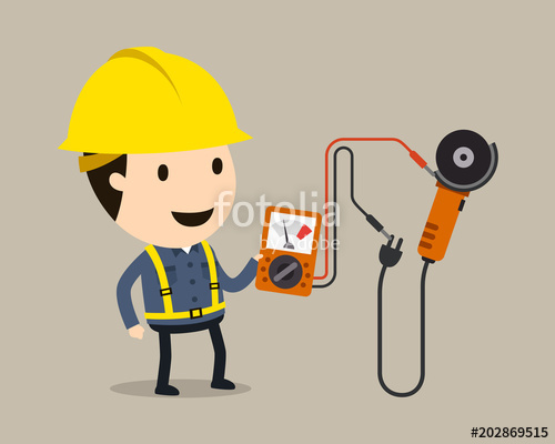 500x400 Electric Shock, Vector Illustration, Safety And Accident