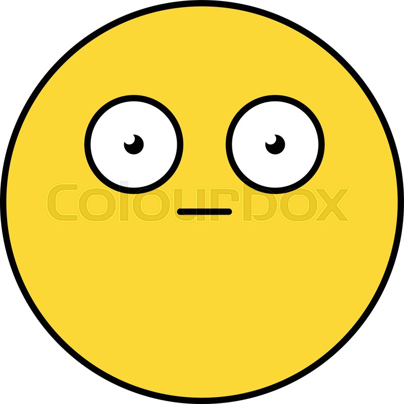 800x800 Shocked, Scared Emoji Vector Stock Vector Colourbox