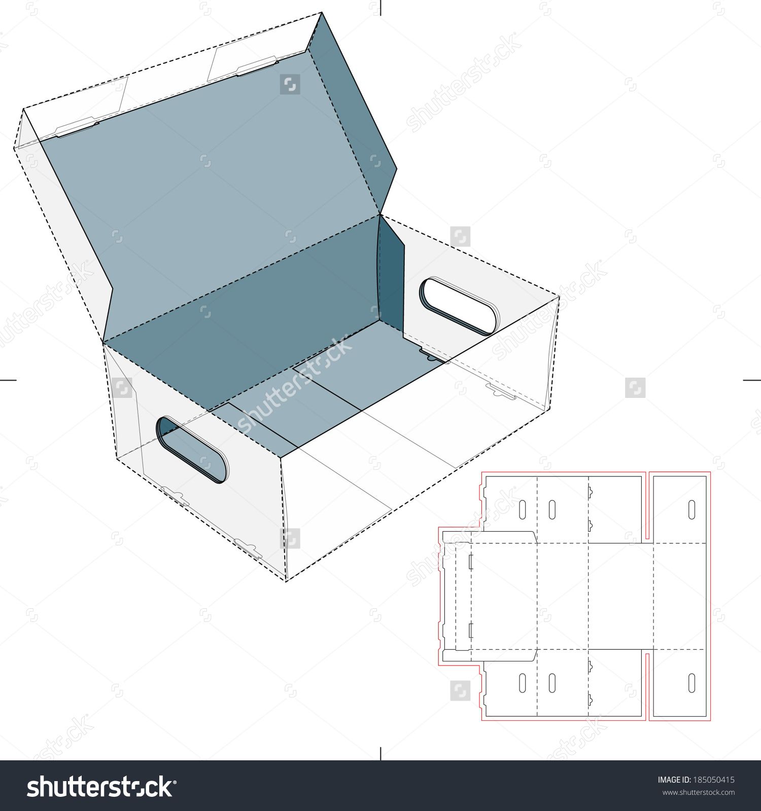 Sport Shoes Box With Die Cut Pattern Stock Vector Illustration 1500x1600 Sport Shoes Box With Die Cut Pattern Stock Vector Illustration