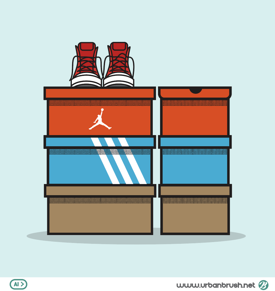 Shoe Box Illustration Vector Free Download 938x993 Shoe Box Illustration Vector Free Download