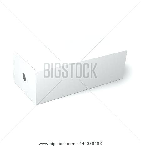Blank Paper Or Cardboard Template With Closed Lid And Round Hole 450x470 Blank Paper Or Cardboard Template With Closed Lid And Round Hole