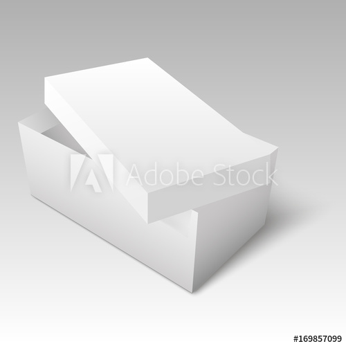 Blank Of Shoe Box Template For Your Design Vector 500x500 Blank Of Shoe Box Template For Your Design Vector