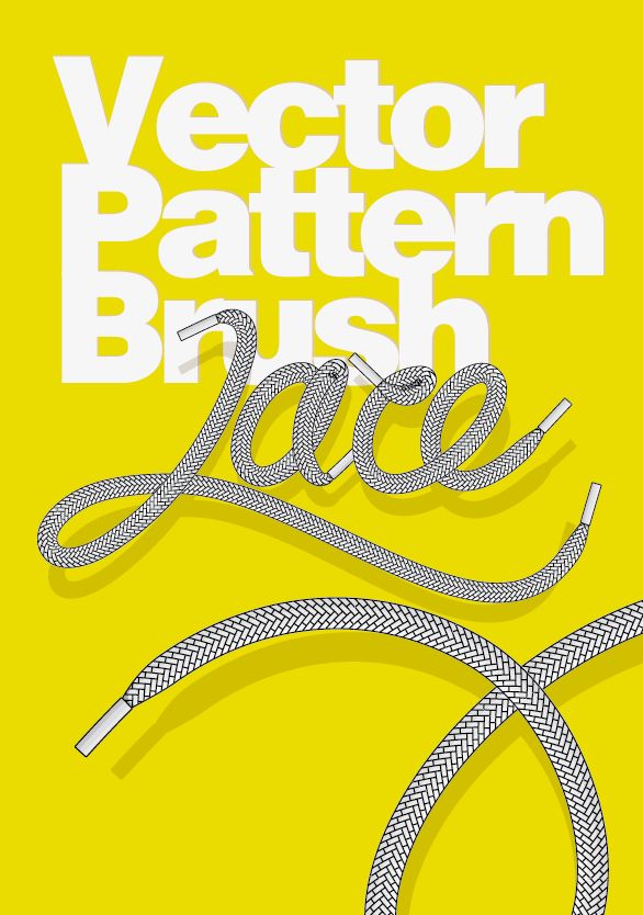 586x834 Shoe Lace Pattern Vector Brush