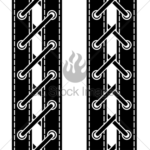 500x500 Vector Shoe Lace Seamless Symbols Gl Stock Images