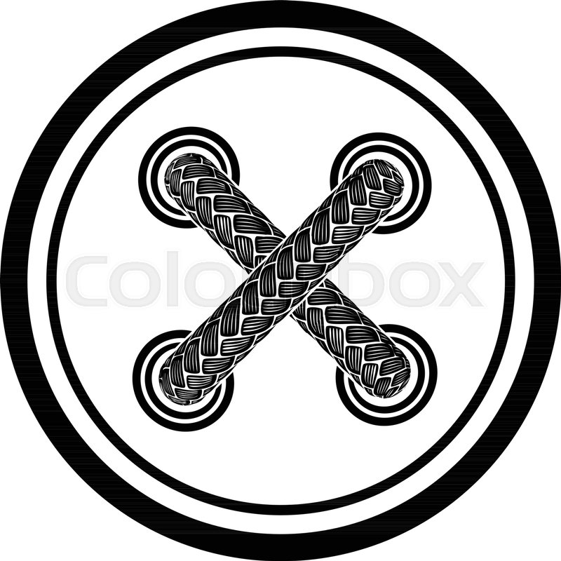 800x800 Button Shoelace Icon Simple Stock Vector Colourbox