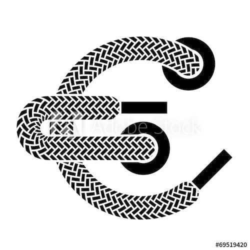 500x500 Vector Shoe Lace Euro Symbol