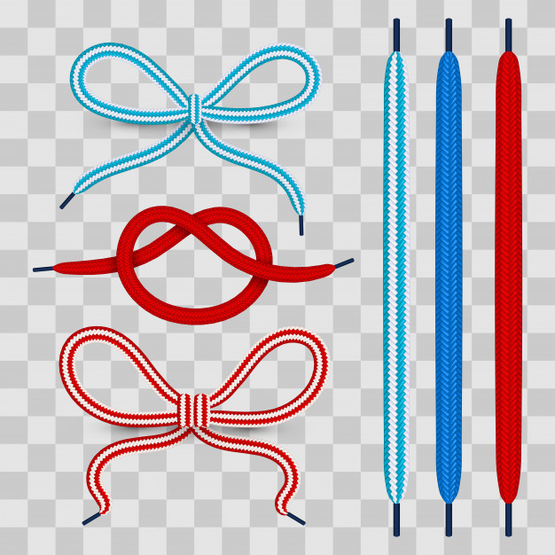 626x626 Colorful Shoelace For Footwear Isolated Vector Premium Download