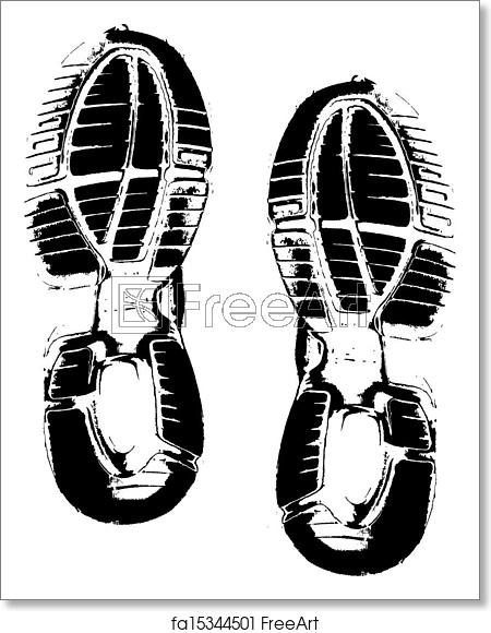 Free Art Print Of Vector Image Of Shoe Prints Vector Images 450x580 Free Art Print Of Vector Image Of Shoe Prints Vector Images