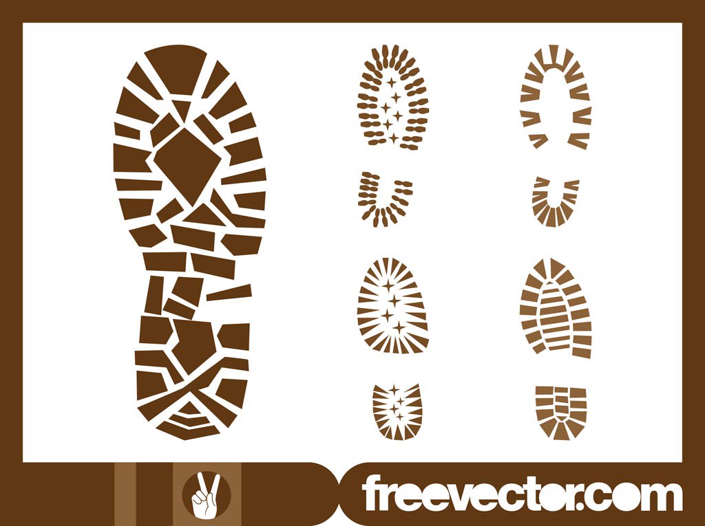 Shoe Print Graphics Vector Art Graphics 1024x765 Shoe Print Graphics Vector Art Graphics