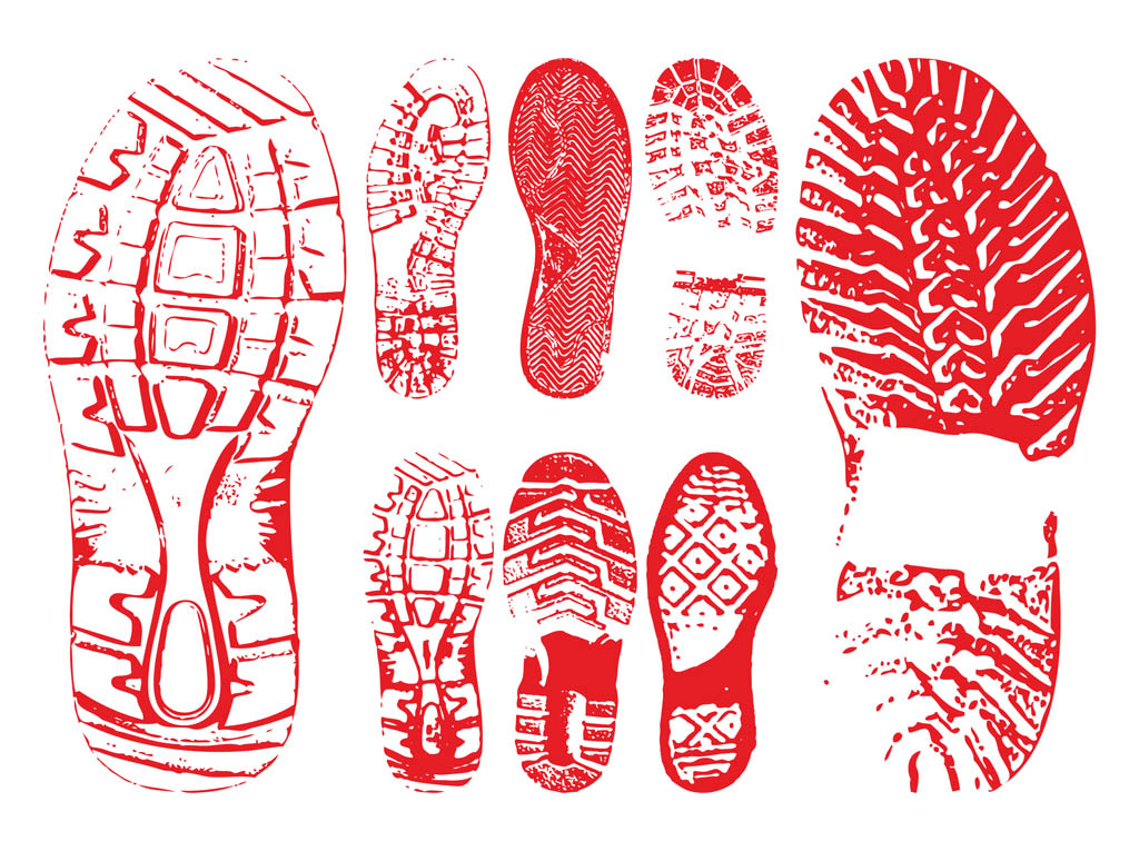 Shoe Prints Graphics Vector Art Graphics 1024x765 Shoe Prints Graphics Vector Art Graphics