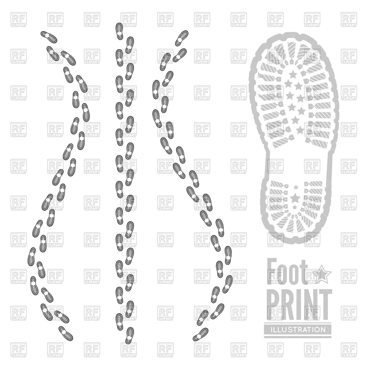 Shoe Print Background Vector Image Of Design Elements 1200x1200 Shoe Print Background Vector Image Of Design Elements