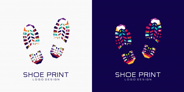 Shoe Print Logo Vector Premium Download 626x313 Shoe Print Logo Vector Premium Download