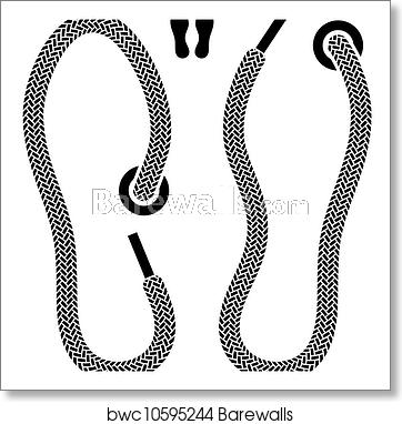 Vector Shoelace Shoe Print Symbols, Art Print Barewalls Posters 362x382 Vector Shoelace Shoe Print Symbols, Art Print Barewalls Posters