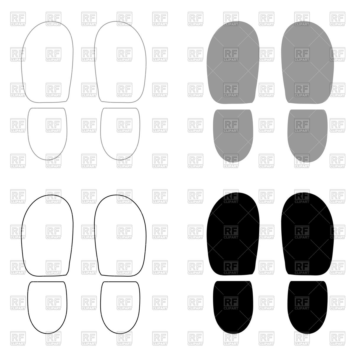 Footst Shoe Print Or Bootprint Vector Image Of Objects 1200x1200 Footst Shoe Print Or Bootprint Vector Image Of Objects